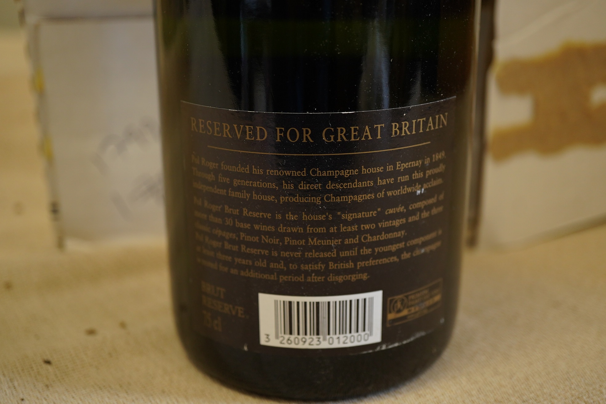 Five bottles of Pol Roger Extra Cuvee Reserve Champagne